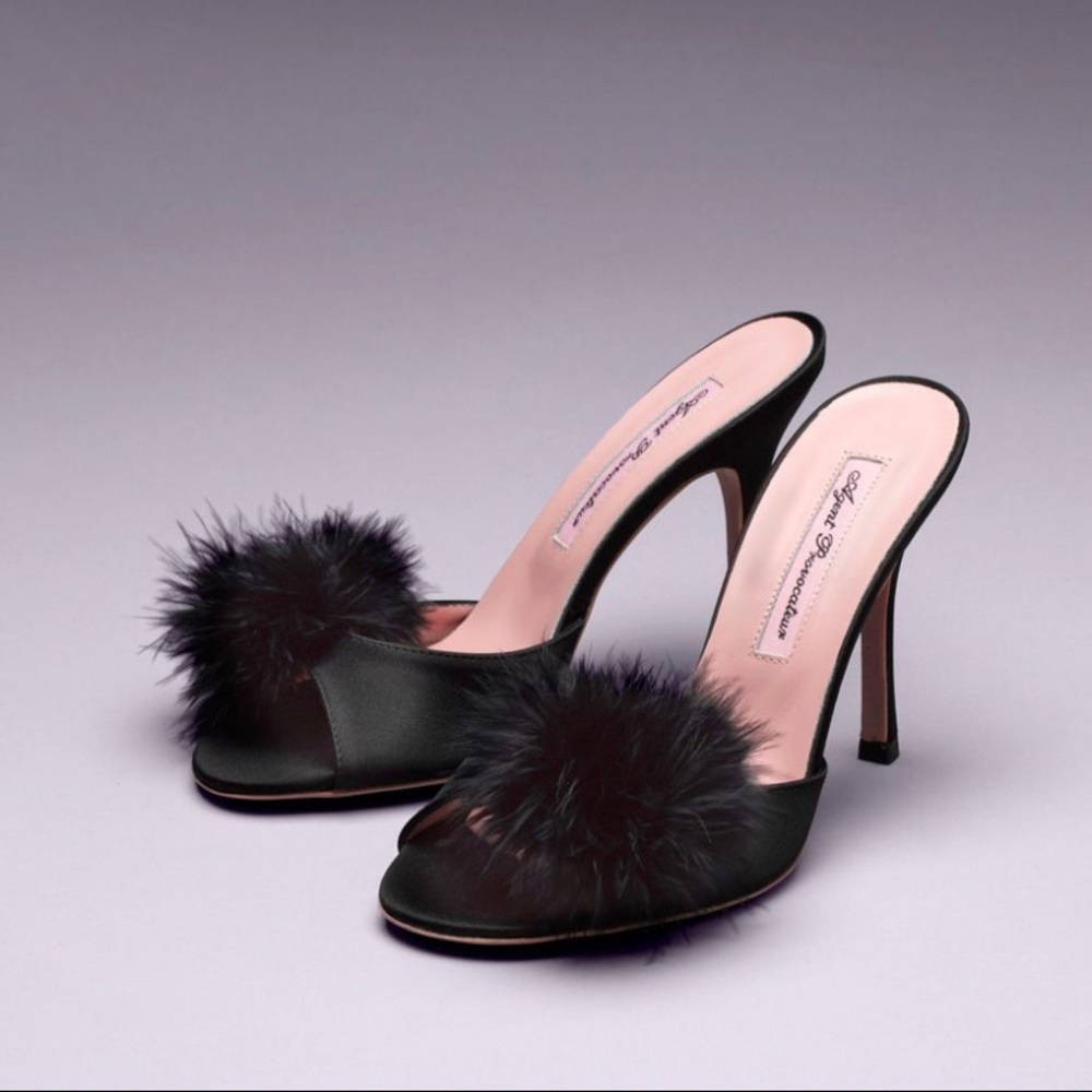 Agent Provocateur Pom Pom Mules Size 39